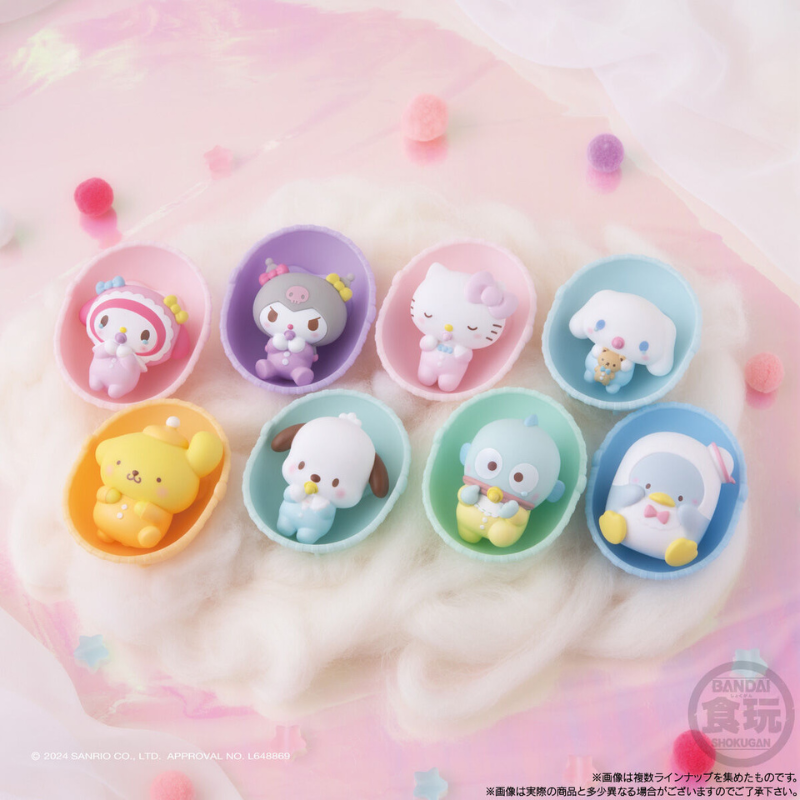 BANDAI Sanrio Characters Baby Friends Chicle con Figura 1ud