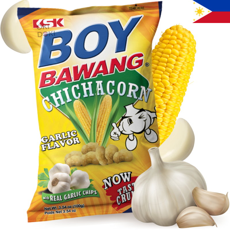 BOY BAWANG Aperitivos MaíZ Frito con Ajo 100g