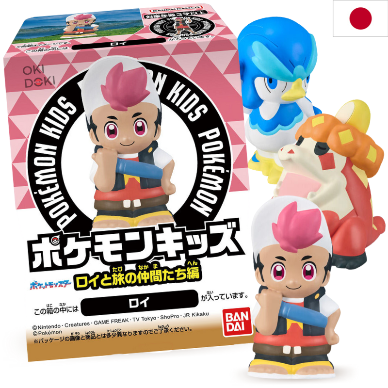 BANDAI Pokemon Chicle con Figura de Pokemon Roy And Friends 1ud