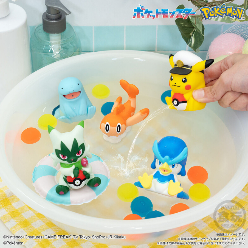 BANDAI Chicle con Pokemon Lanzadora de Agua 1ud