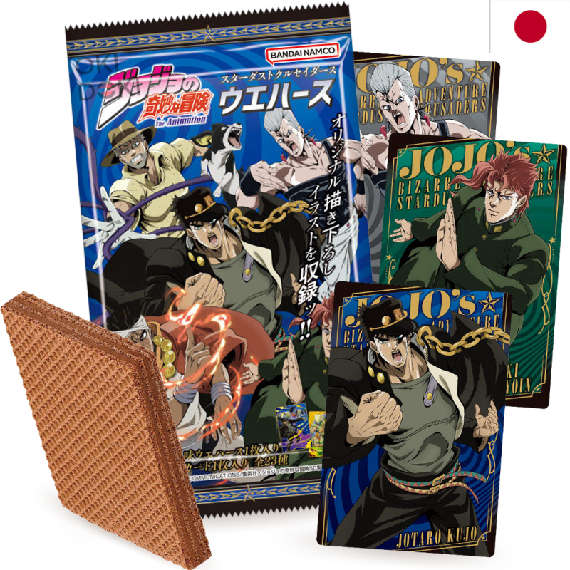 BANDAI Jojo’s Adventure Stardustcrusaders Wafer y Tarjeta 15g