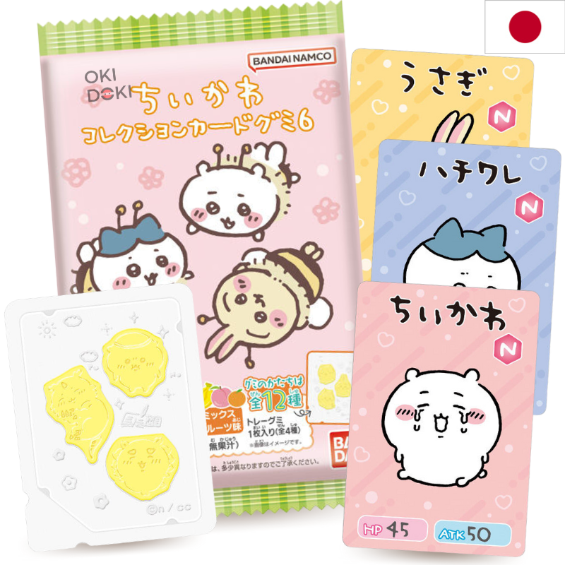 BANDAI Chiikawa Gominolas con Tarjeta Coleccionable 10g