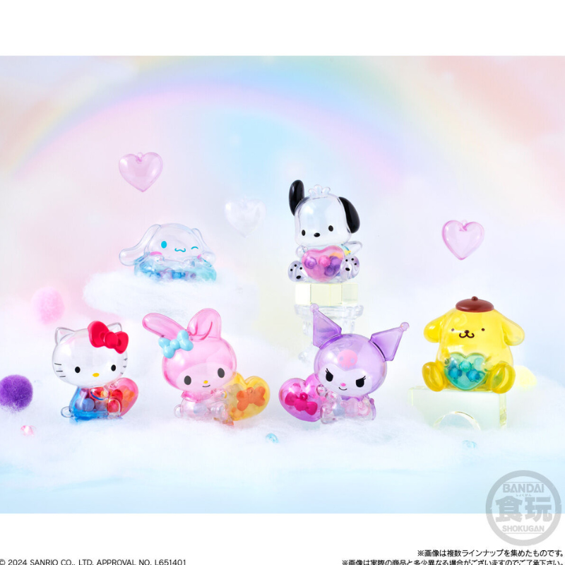 BANDAI Chicle con Figura Cristal de Sanrio 1ud