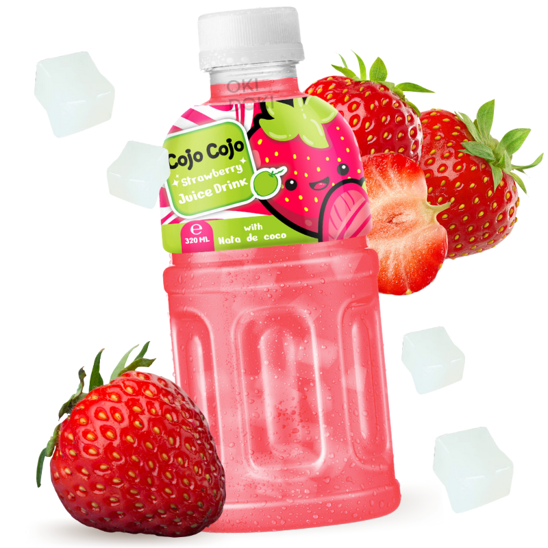 Cojo Cojo Bebida con Jugo de Fresa y Gelatina 320ml