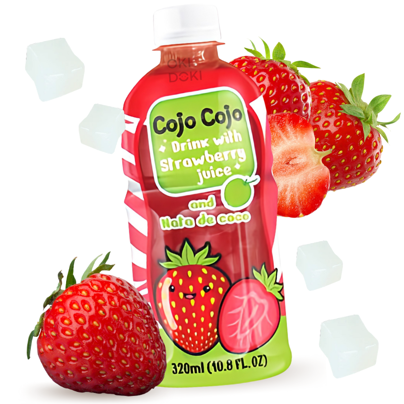 Cojo Cojo Bebida con Jugo de Fresa y Gelatina 320ml