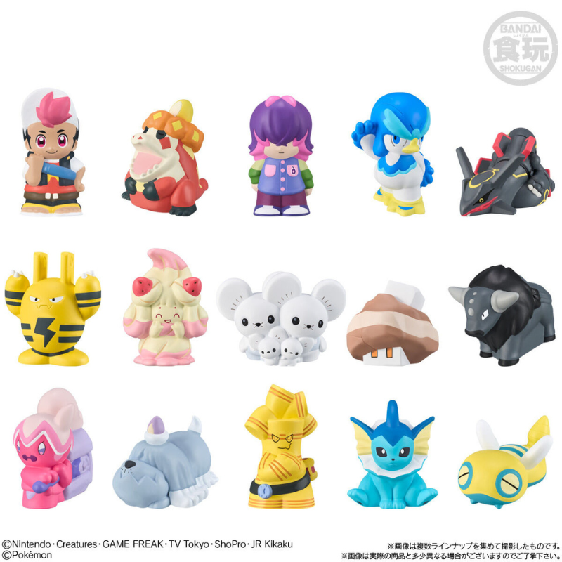 BANDAI Pokemon Chicle con Figura de Pokemon Roy And Friends 1ud