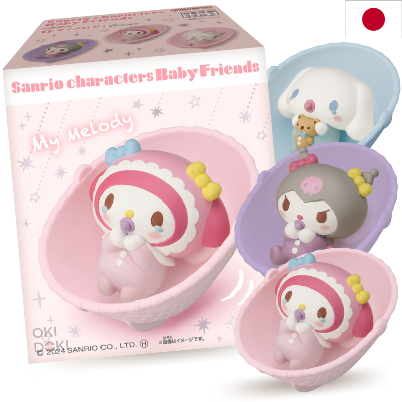 BANDAI Sanrio Characters Baby Friends Chicle con Figura 1ud