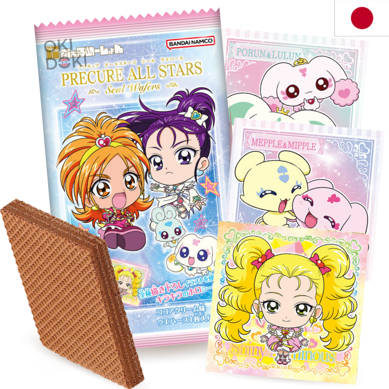 BANDAI Niformation Pretty Cure All Stars Wafer y Pegatina 15g