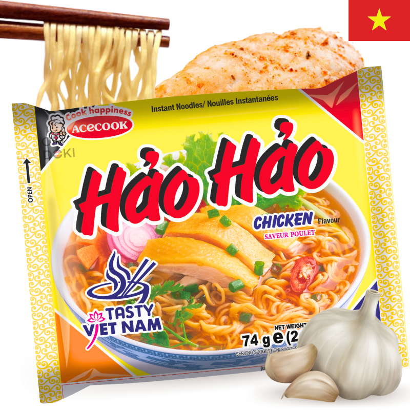 ACECOOK Hao Hao Fideos con Sopa de Pollo 74g