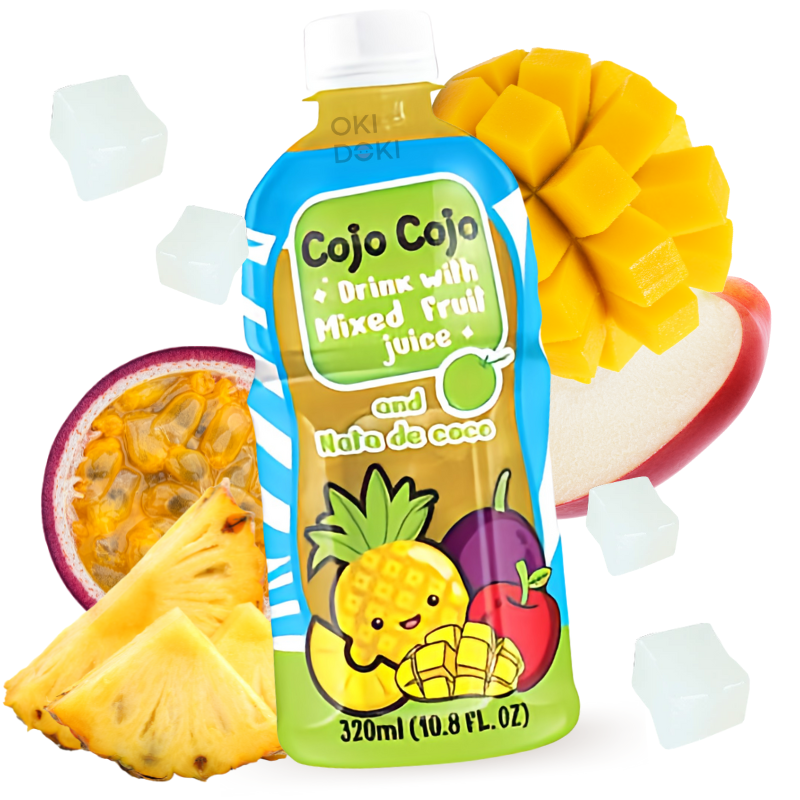 Cojo Cojo Bebida con Jugo de Frutas Tropicales y Gelatina 320ml
