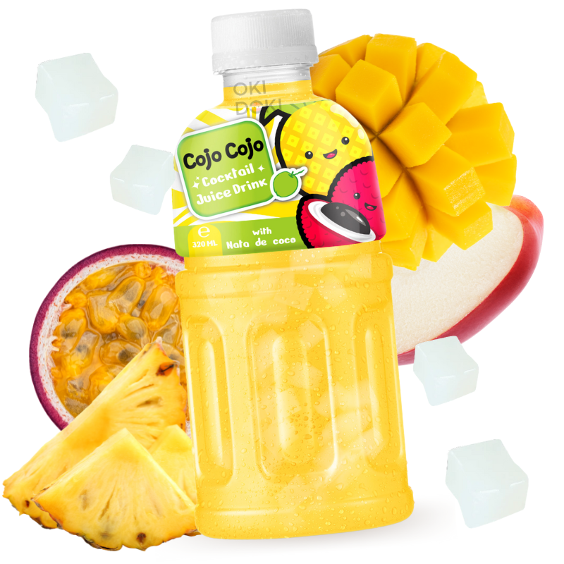 Cojo Cojo Bebida con Jugo de Frutas Tropicales y Gelatina 320ml