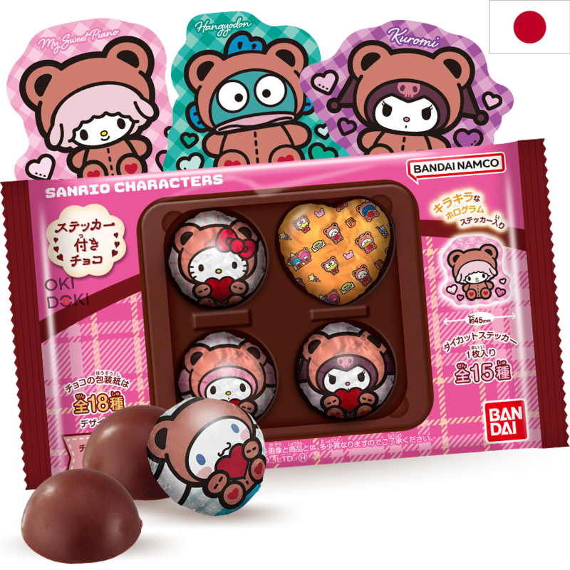 BANDAI Sanrio Chocolate con Pegatina Coleccionable 20g