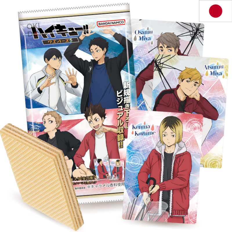 BANDAI Haikyuu Wafer con Tarjeta Coleccionable 14g