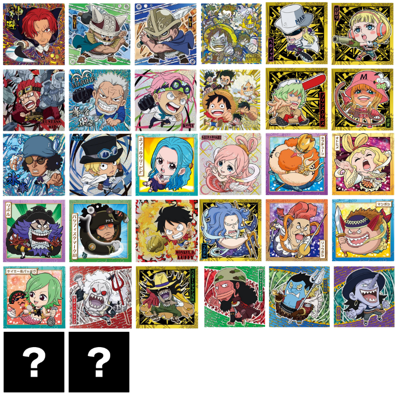 BANDAI Niformation One Piece Log.10 Wafer y Pegatina 15g