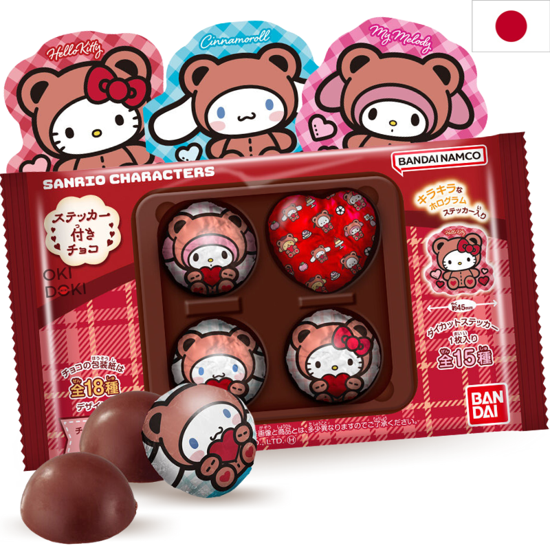 BANDAI Sanrio Chocolate con Pegatina Coleccionable 20g