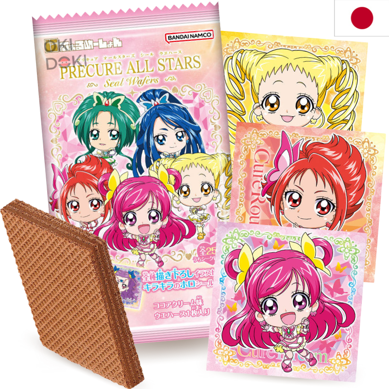 BANDAI Niformation Pretty Cure All Stars Wafer y Pegatina 15g