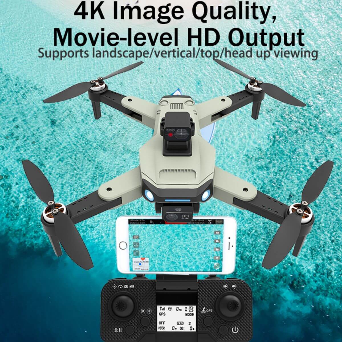 W2 Max 4K Dual Camera Drone - Hugmie